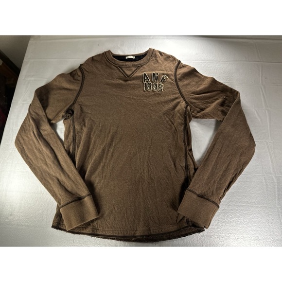 Abercrombie & Fitch Other - Abercrombie & Fitch Sweatshirt Men's Large Muscle Fit Brown Crewneck Cotton